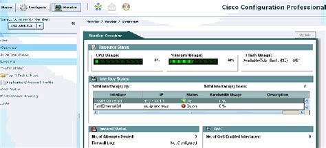 accéder à linterface de configuration